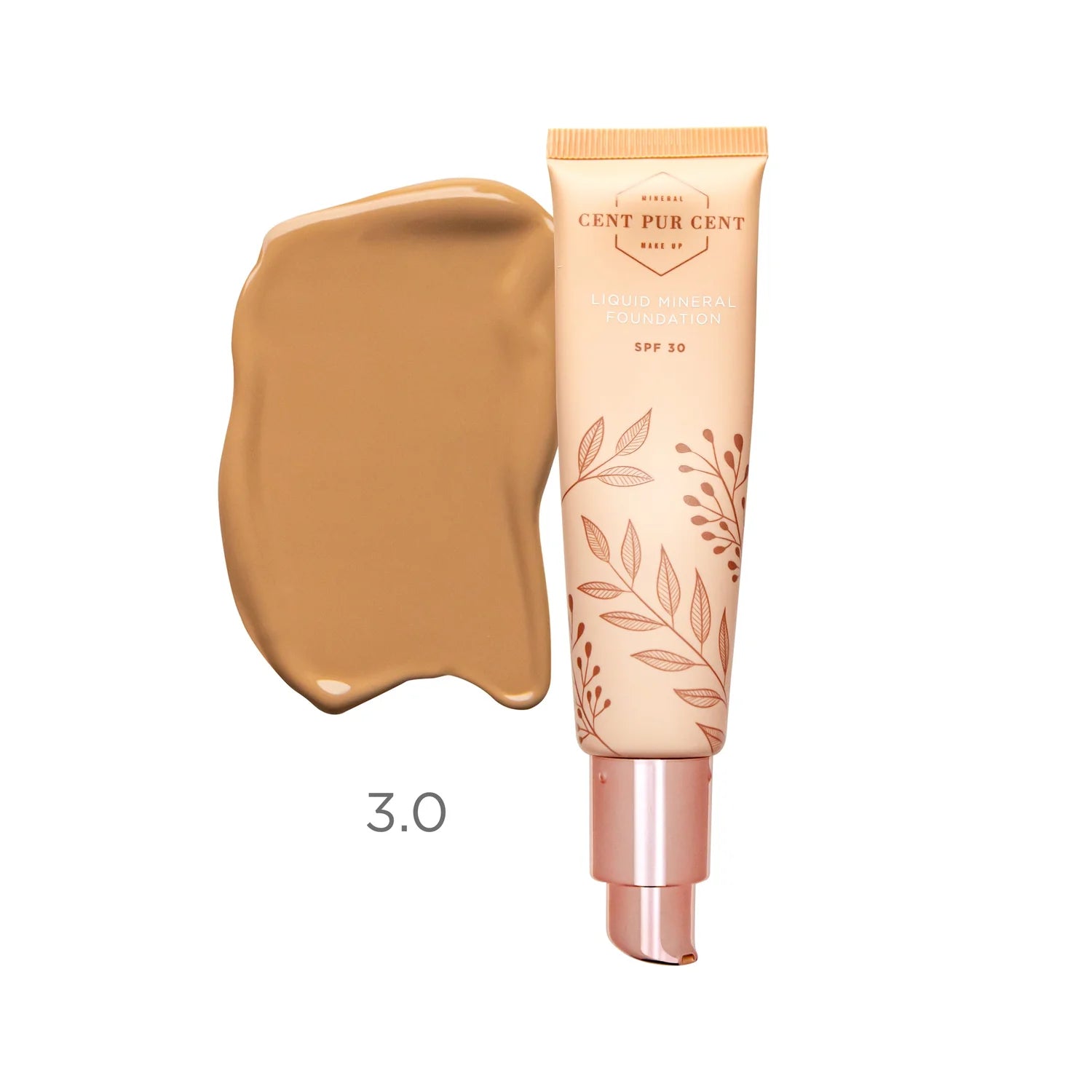 Cent Pur Cent - Liquid Mineral Foudation SPF 30 - The Pure Beauty Shop